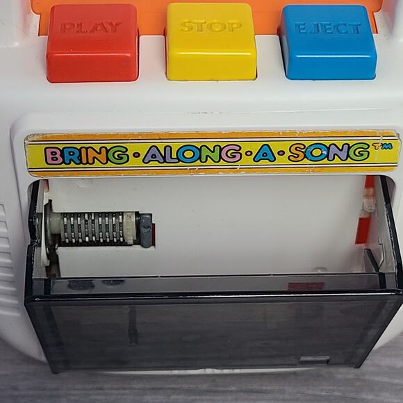 TOMY Bring Along A Song Cassette Music Box Player 1980's Two Tapes Works - Picture 5 of 7